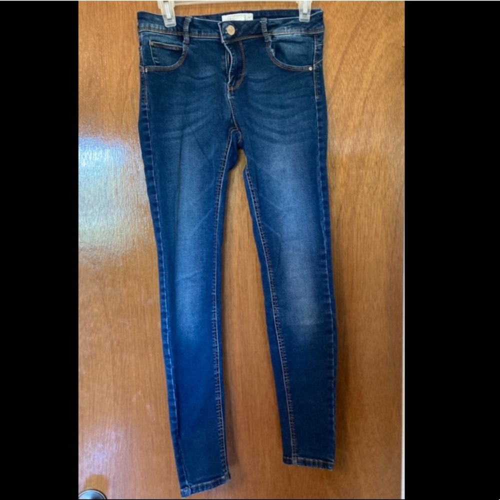 Navy skinny jeans